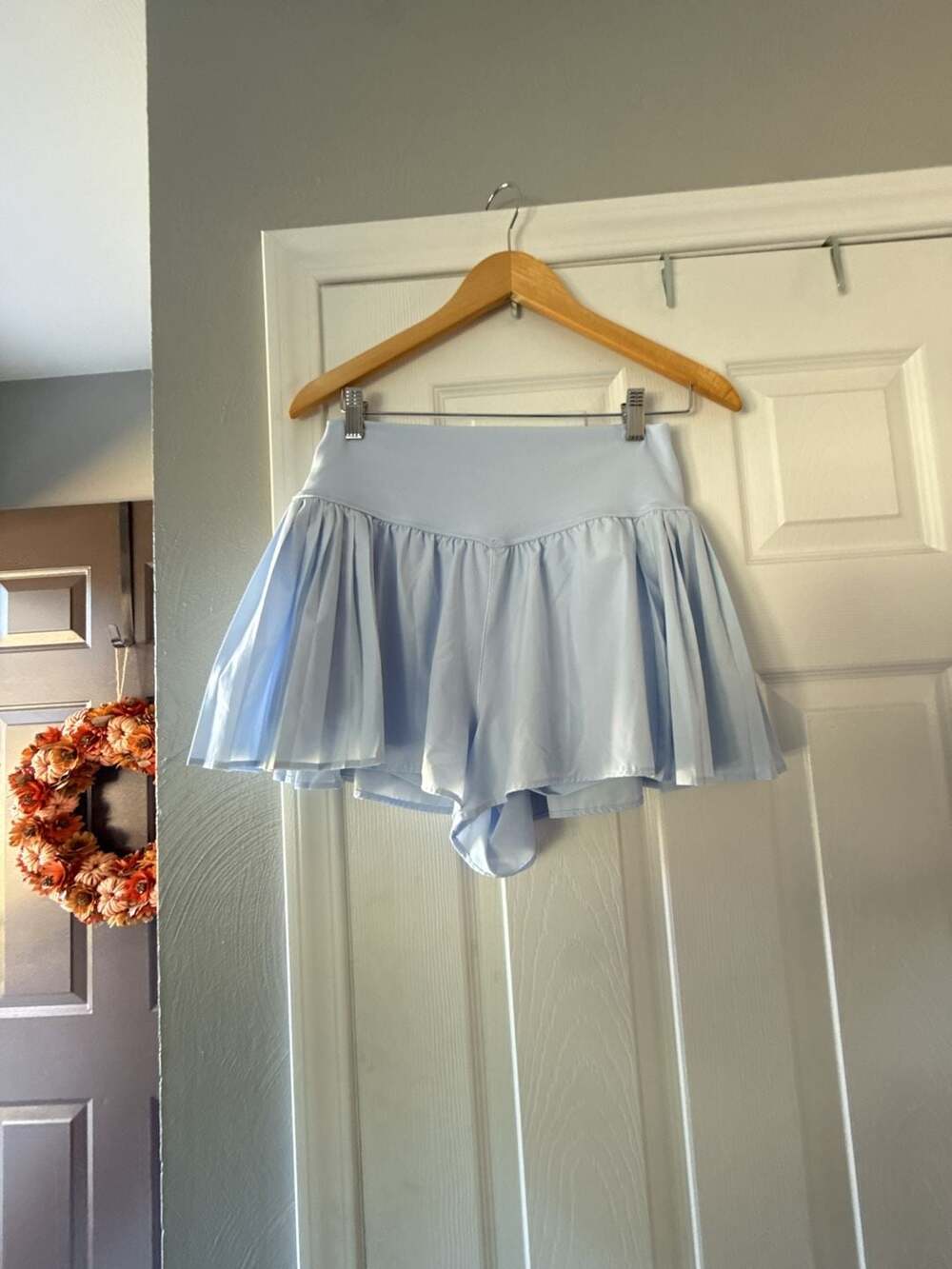 Offline by Aerie Skort Size XL Light Blue Ruffled Active Tennis Skirt